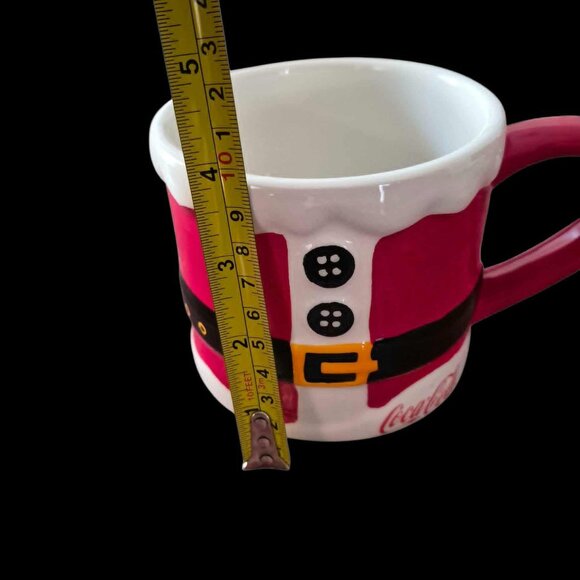 Vintage Coca Cola Christmas Winter Large coffee 20 Oz. Mugs. Set of two. - Picture 3 of 8